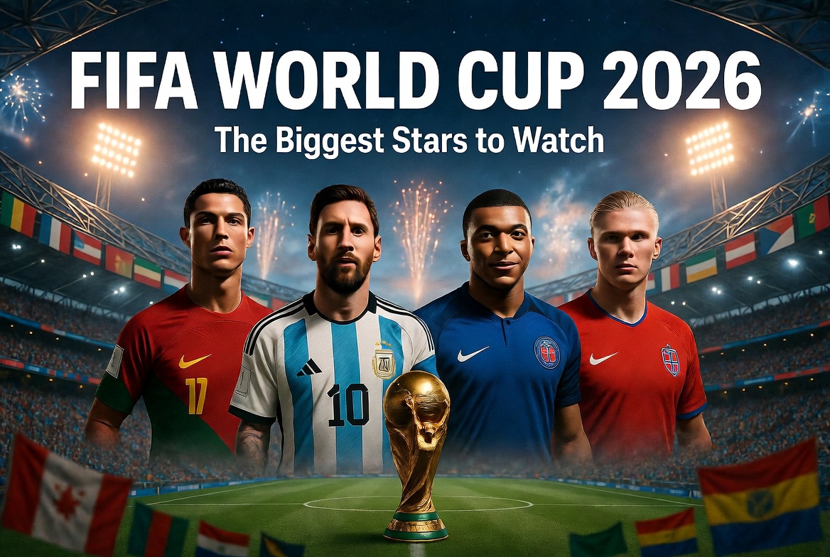 Cristiano Ronaldo, Lionel Messi, Kylian Mbappé and Erling Haaland featured as the biggest stars expected to drive 2026 FIFA World Cup streaming audiences worldwide.